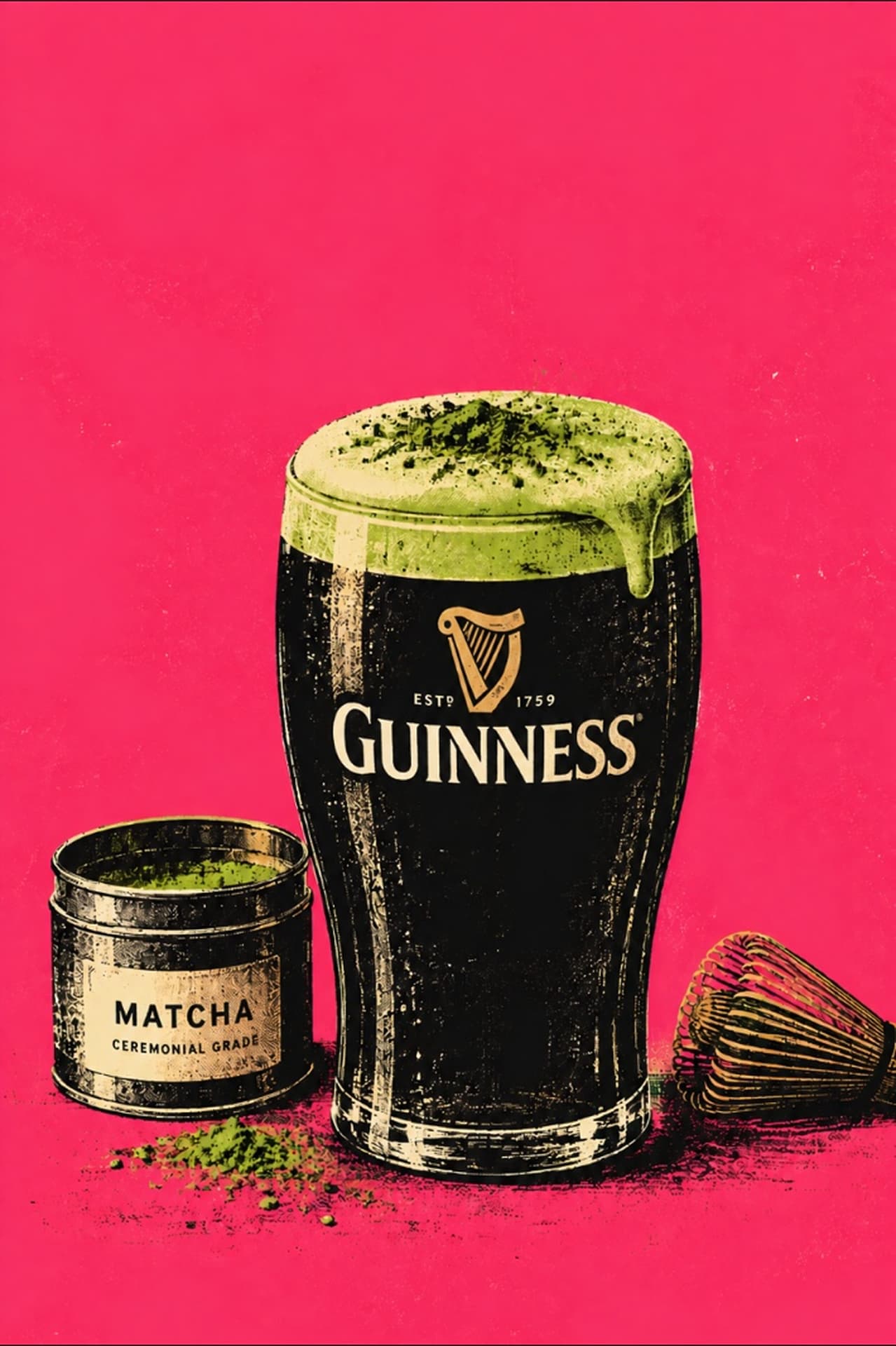 Matcha Guinness — A pint with a superiority complex.